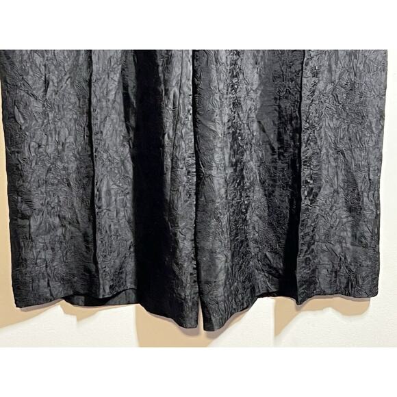House of Harlow 1960 EUC Black Textured Wide Leg Silky Lightweight Pant Size L - Picture 4 of 7